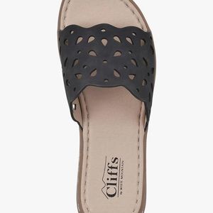CLIFFS BY WHITE MOUNTAIN Women's Squad Sandal Black New 7 1/2